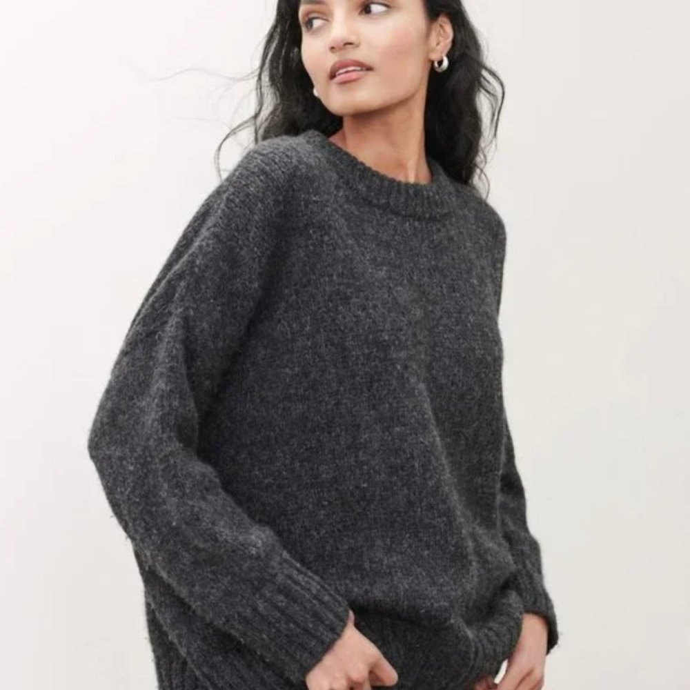Jenni Kayne Charcoal cocoon sweater